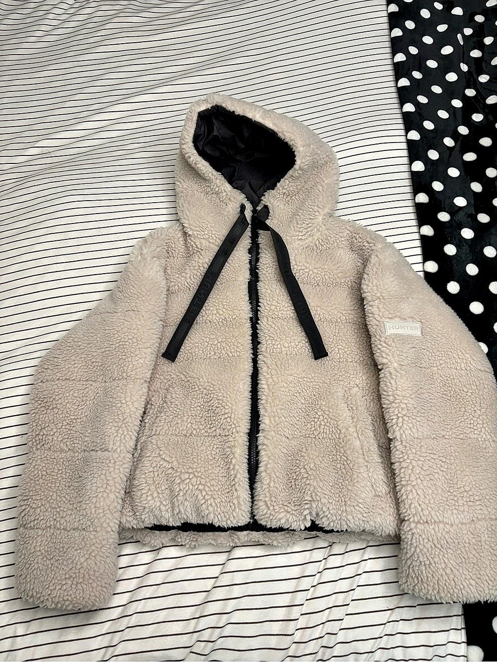 Hunter Women's Cropped Puffer Jacket Cream